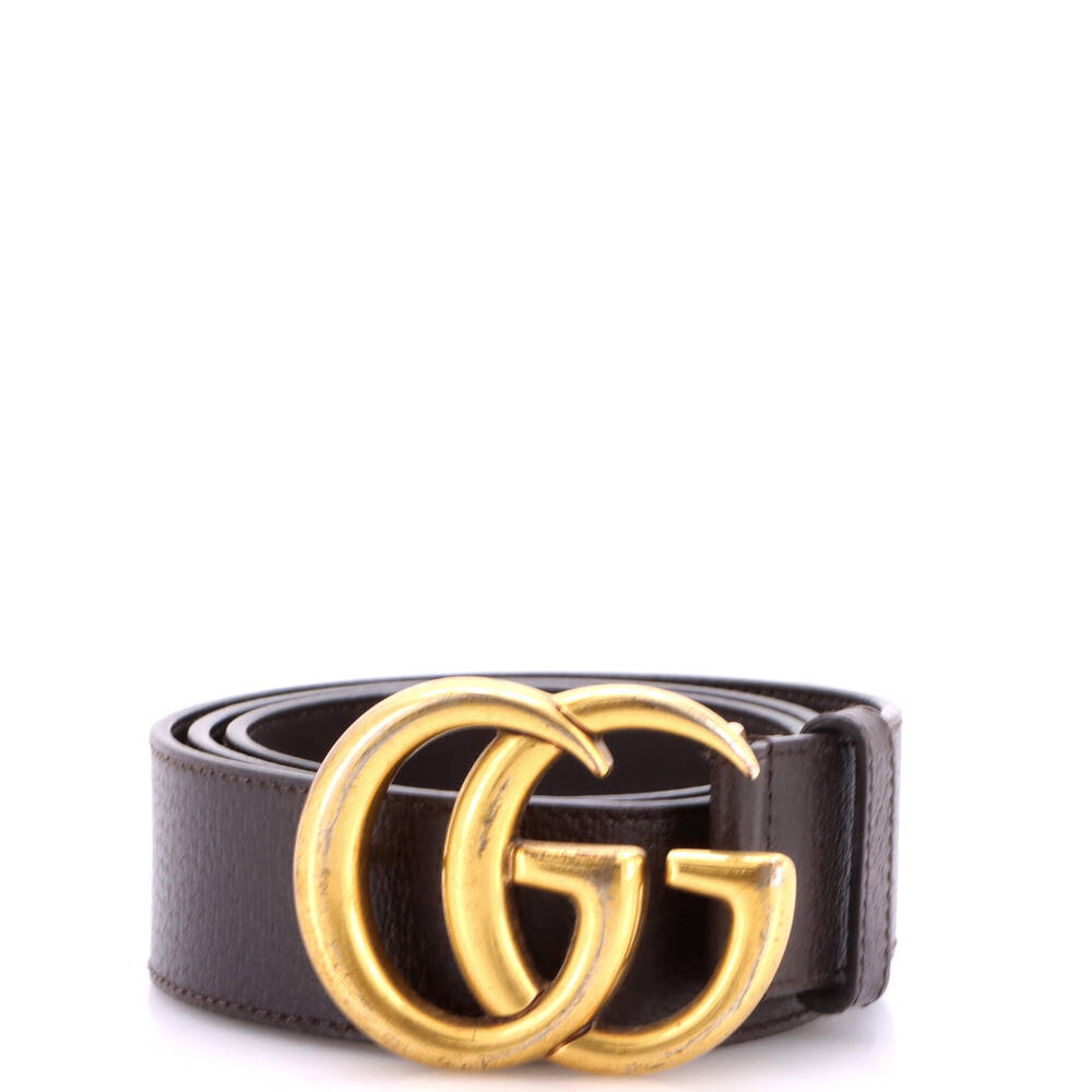 Gucci Wide GG Marmont Belt Leather